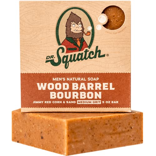 Dr. Squatch All Natural Bar Soap, Wood Barrel Bourbon