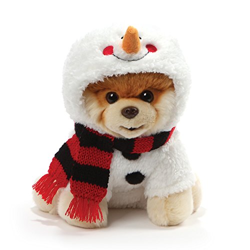 GUND World?ÇÖs Cutest Dog Boo Holiday Snowman Costume Stuffed Animal Plush, 9?ǥ