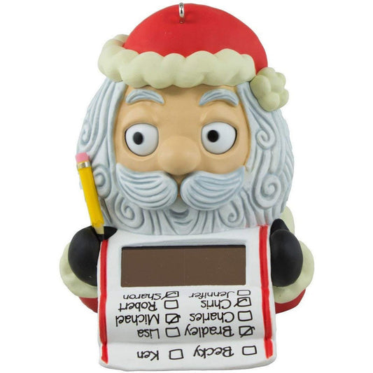 Hallmark 2016 Christmas Ornaments Checking It Twice!