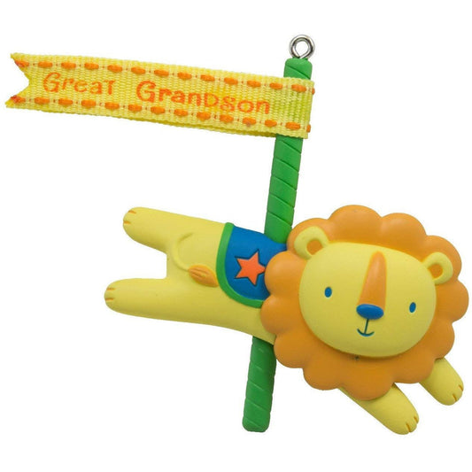 Hallmark 2016 Great Grandson Carousel Lion Ornament