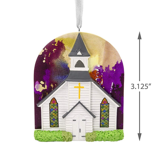 Hallmark Christmas Ornaments, Hallmark Mahogany Church Ornament