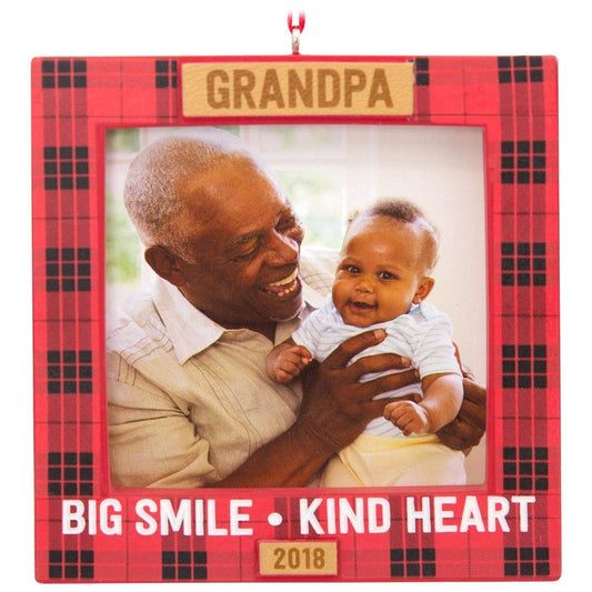 Hallmark Grandpa 2018 Picture Frame Ornament Family