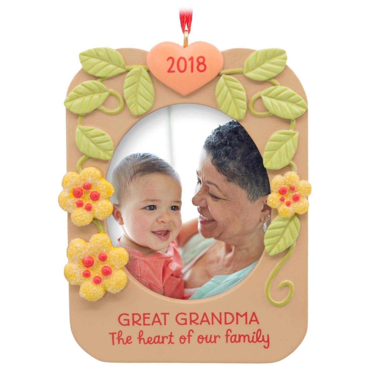 Hallmark Great Grandma 2018 Picture Frame Ornament Family