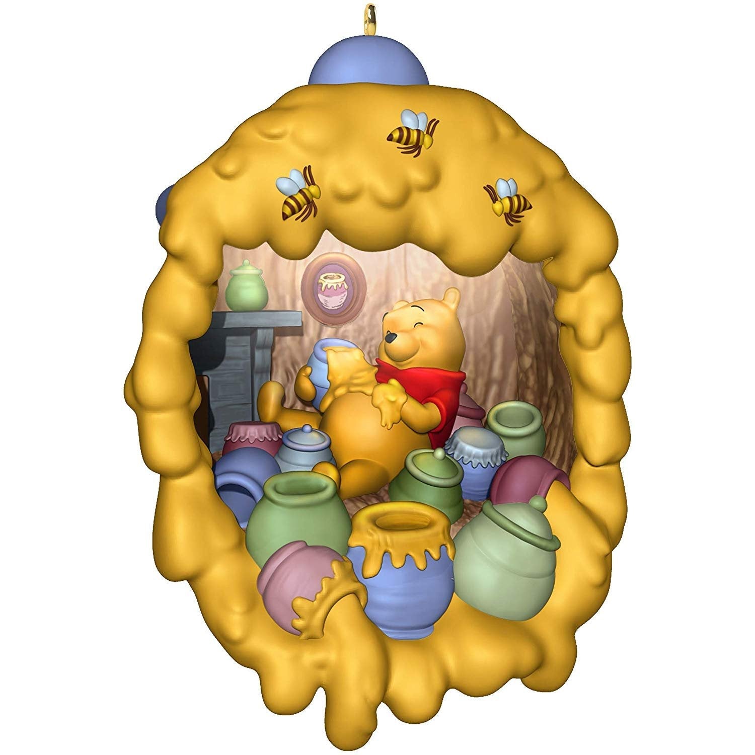 Hallmark Keepsake Christmas Ornament 2019 Year Dated Disney Home Light, Winnie The Pooh Hunny