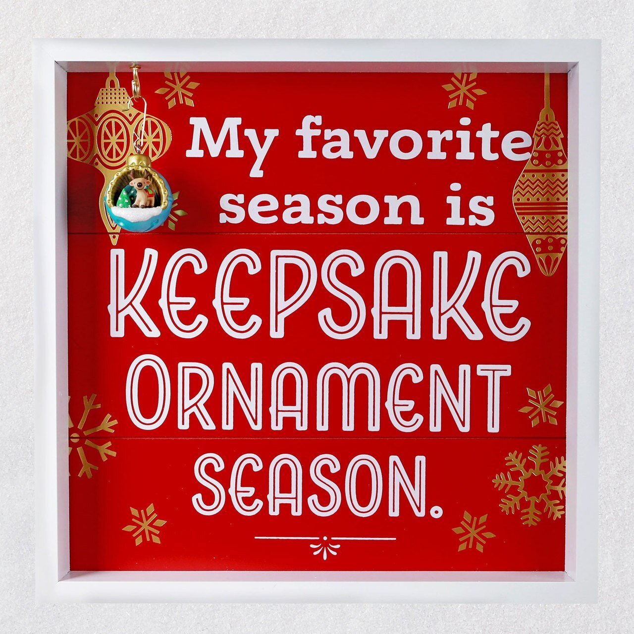 Hallmark Keepsake Ornament Season Wood Quote Sign, 8.5x8.5
