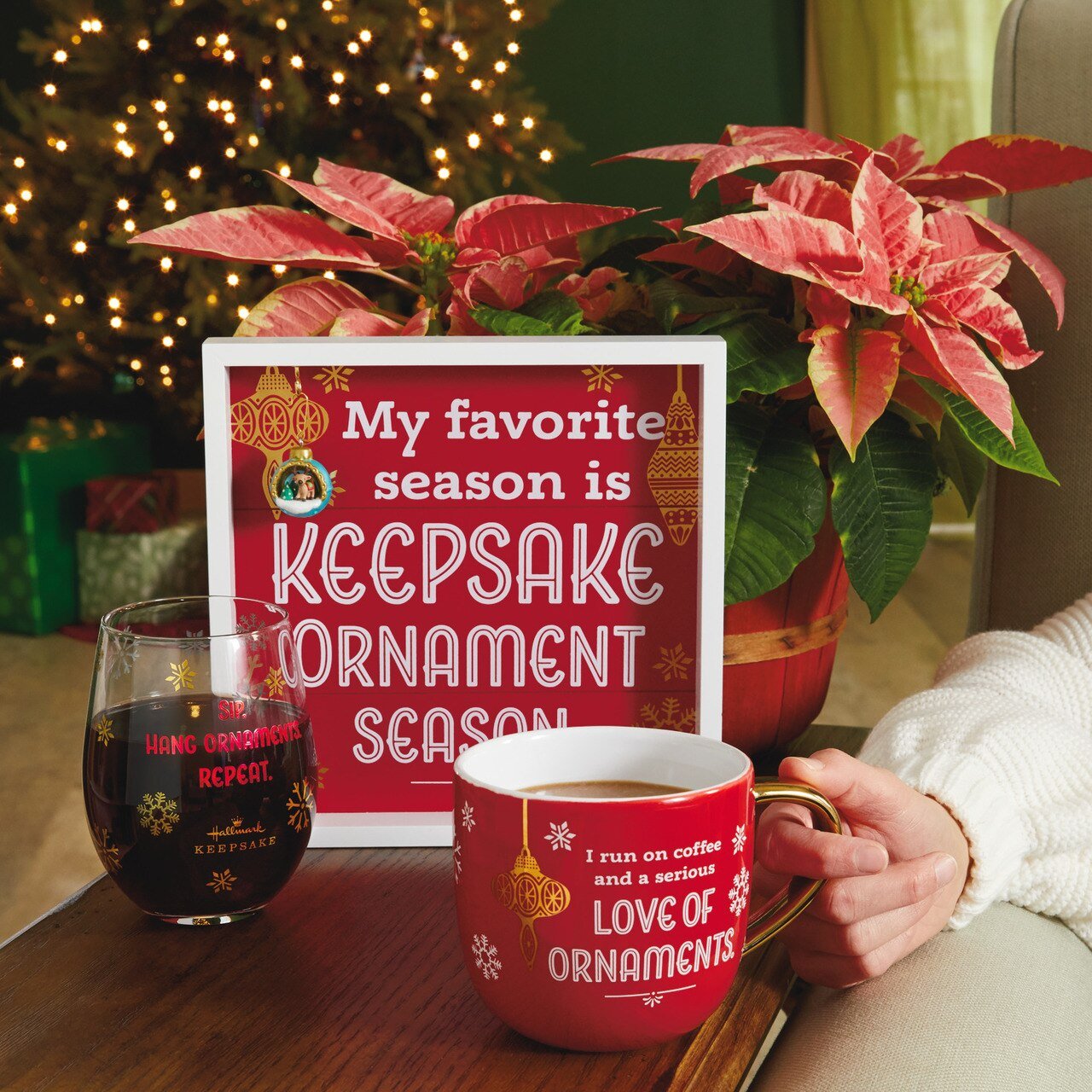 Hallmark Keepsake Ornament Season Wood Quote Sign, 8.5x8.5
