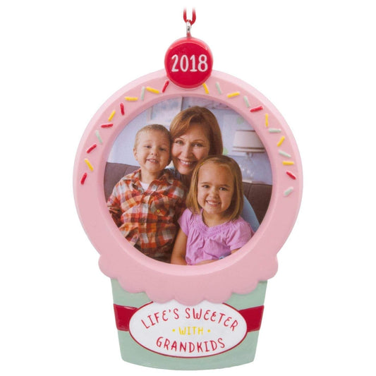 Hallmark Life's Sweeter with Grandkids 2018 Picture Frame Ornament Family
