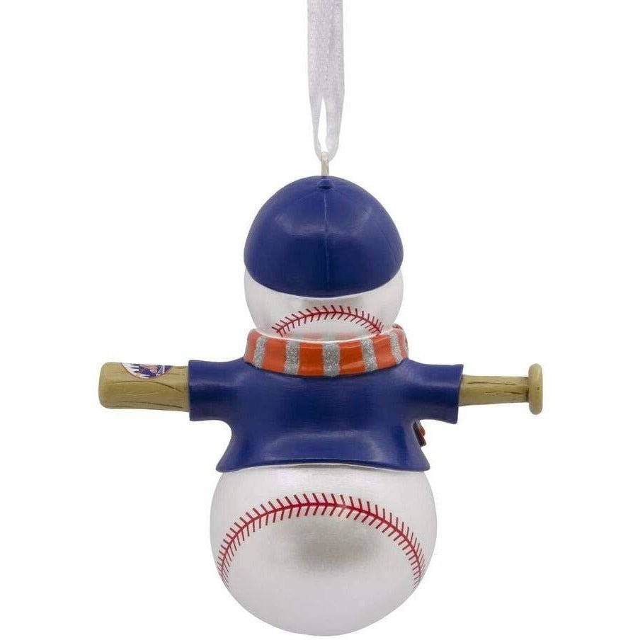 Hallmark MLB New York Mets Baseball Snowman Ornament