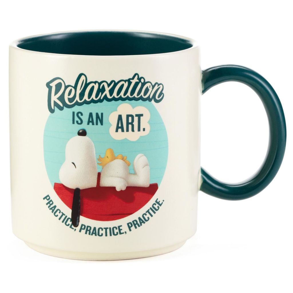 Hallmark "Relaxation Is an Art" Peanuts Movie Mug