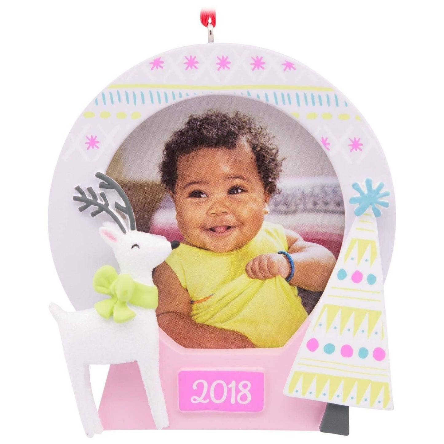 Hallmark Sweet Deer 2018 Picture Frame Ornament Family