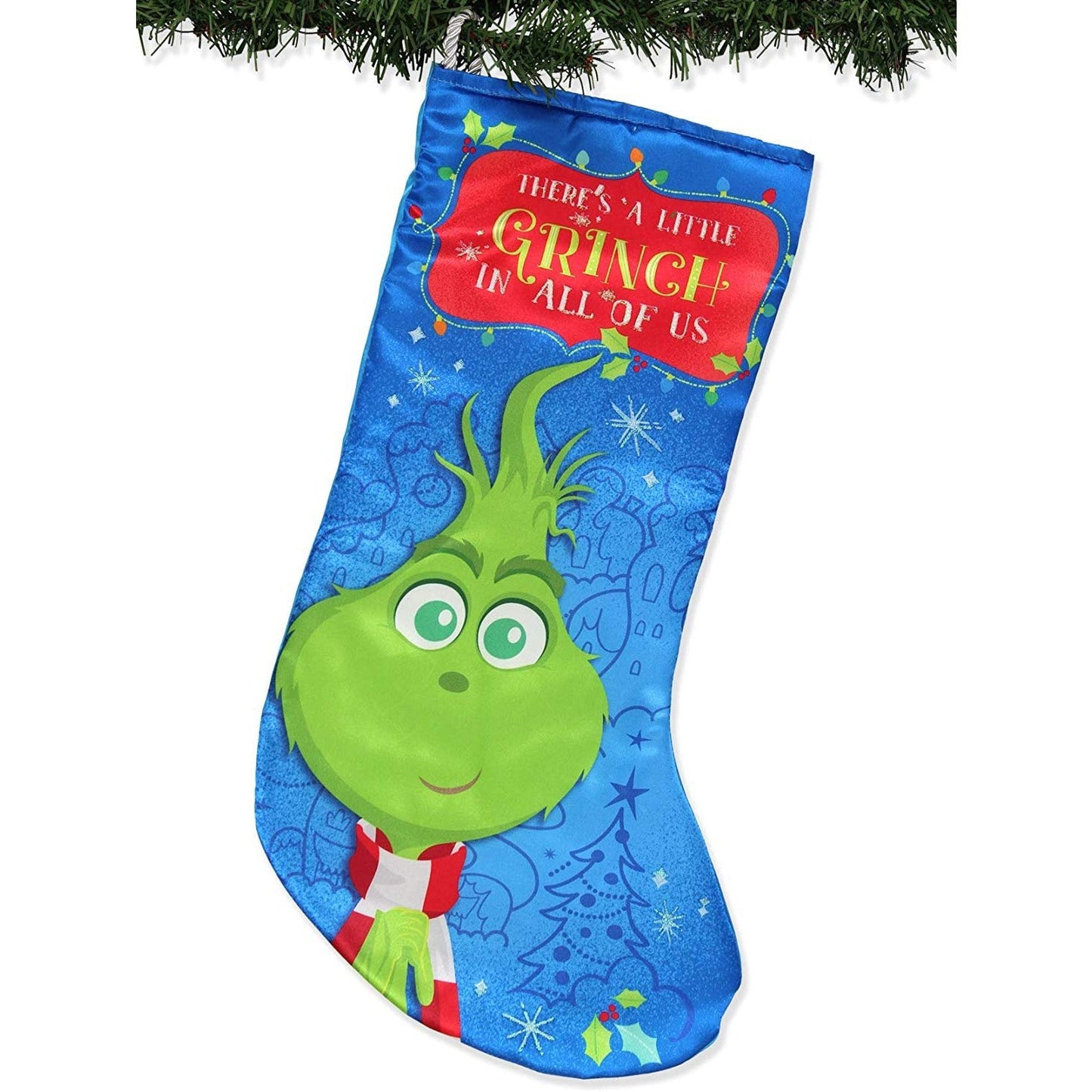 Kurt Adler Dr Seuss How The Grinch Stole Christmas 19" Holiday Stocking