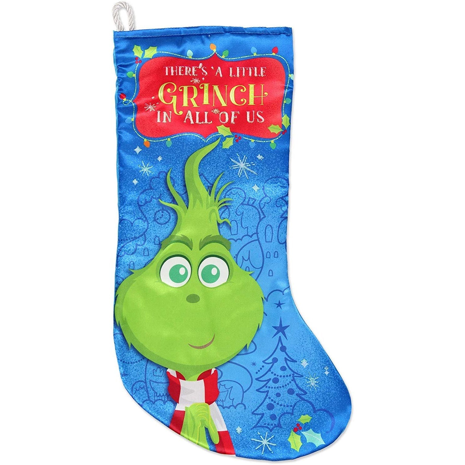 Kurt Adler Dr Seuss How The Grinch Stole Christmas 19" Holiday Stocking