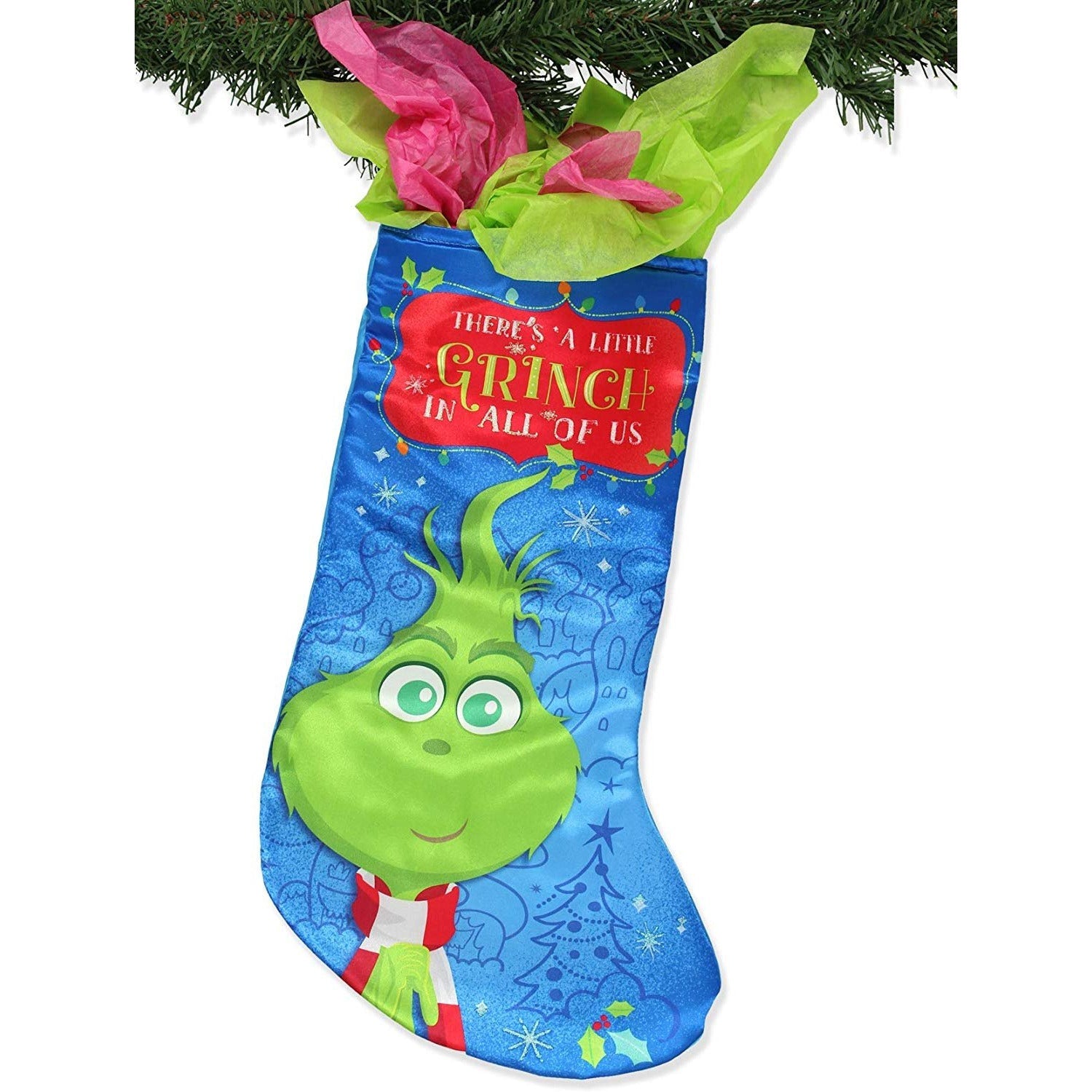 Kurt Adler Dr Seuss How The Grinch Stole Christmas 19" Holiday Stocking