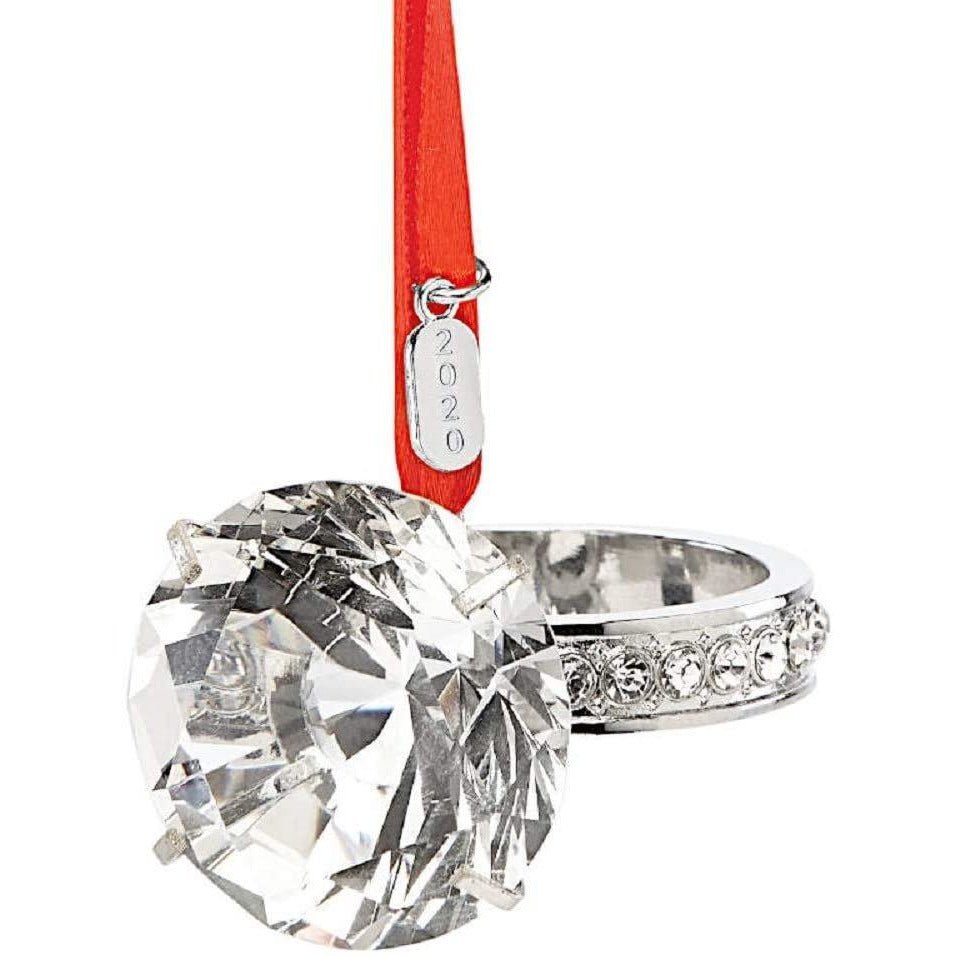 Lenox 2020 Engagement Ring Ornament, 0.30 LB, Metallic