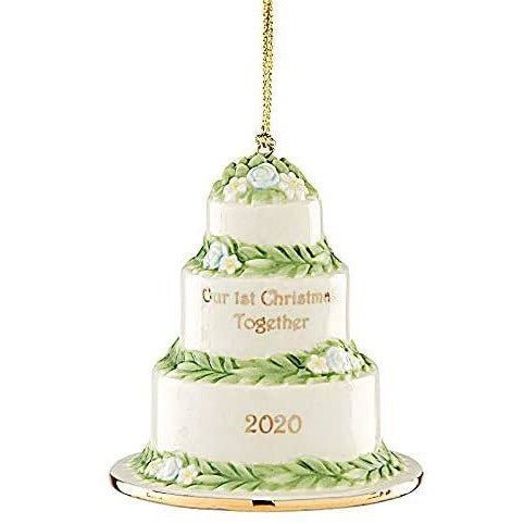 Lenox 2020 Our First Christmas Together Cake Ornament, 0.40 LB, Multi