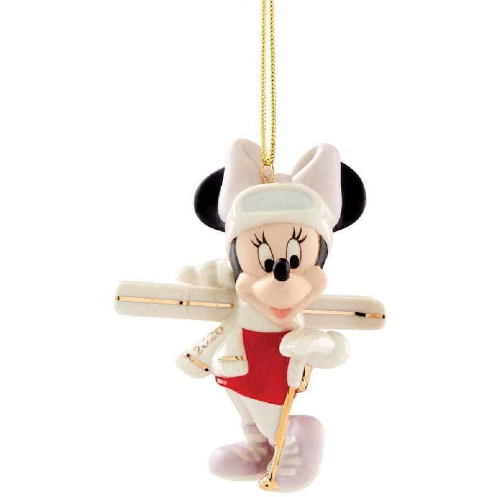 Lenox 2020 Season for Skiing Minnie Ornament, 0.30 LB, Multi