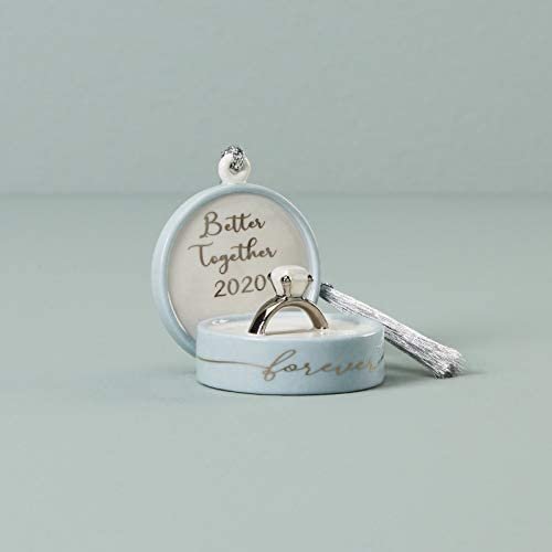 Lenox 2020 Together Forever Ring Box Ornament, 0.35 LB, Multi