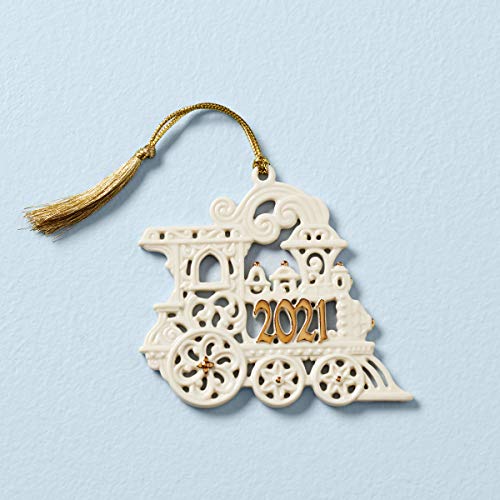 Lenox 2021 A Year to Remember Train Ornament, 0.20 LB, Ivory