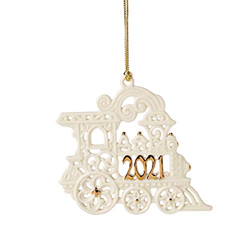 Lenox 2021 A Year to Remember Train Ornament, 0.20 LB, Ivory