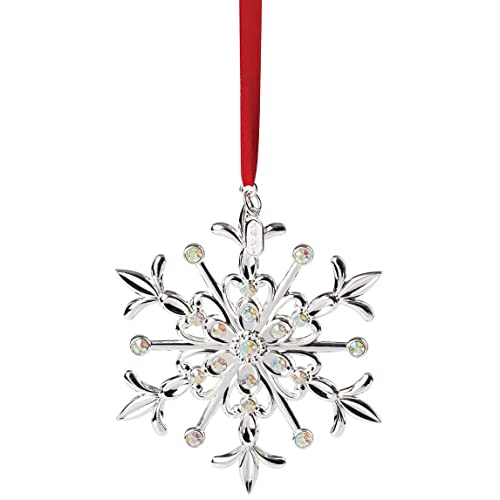 Lenox 2021 Snow Majesty Ornament, 0.41, Metallic