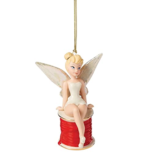 Lenox 2021 Tinker Bell On Christmas Ribbon Ornament