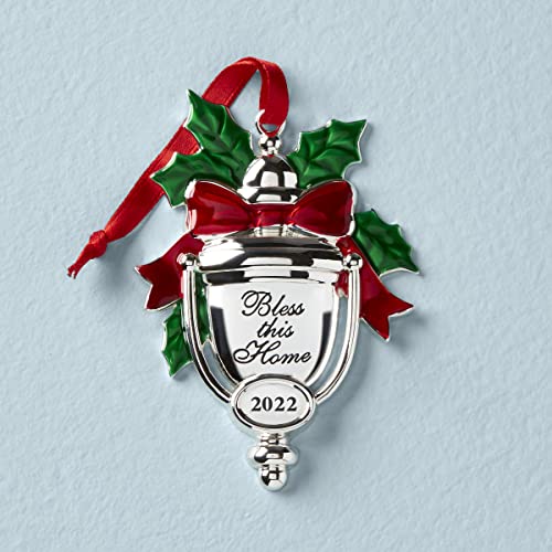 Lenox 2022 Bless This Home Ornament, Metallic
