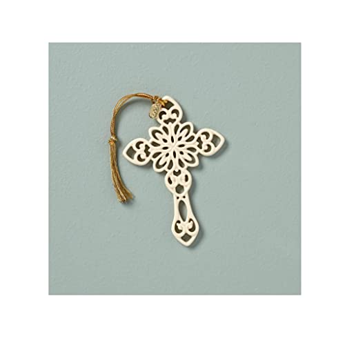 Lenox 2022 Snow Fantasies Cross Ornament