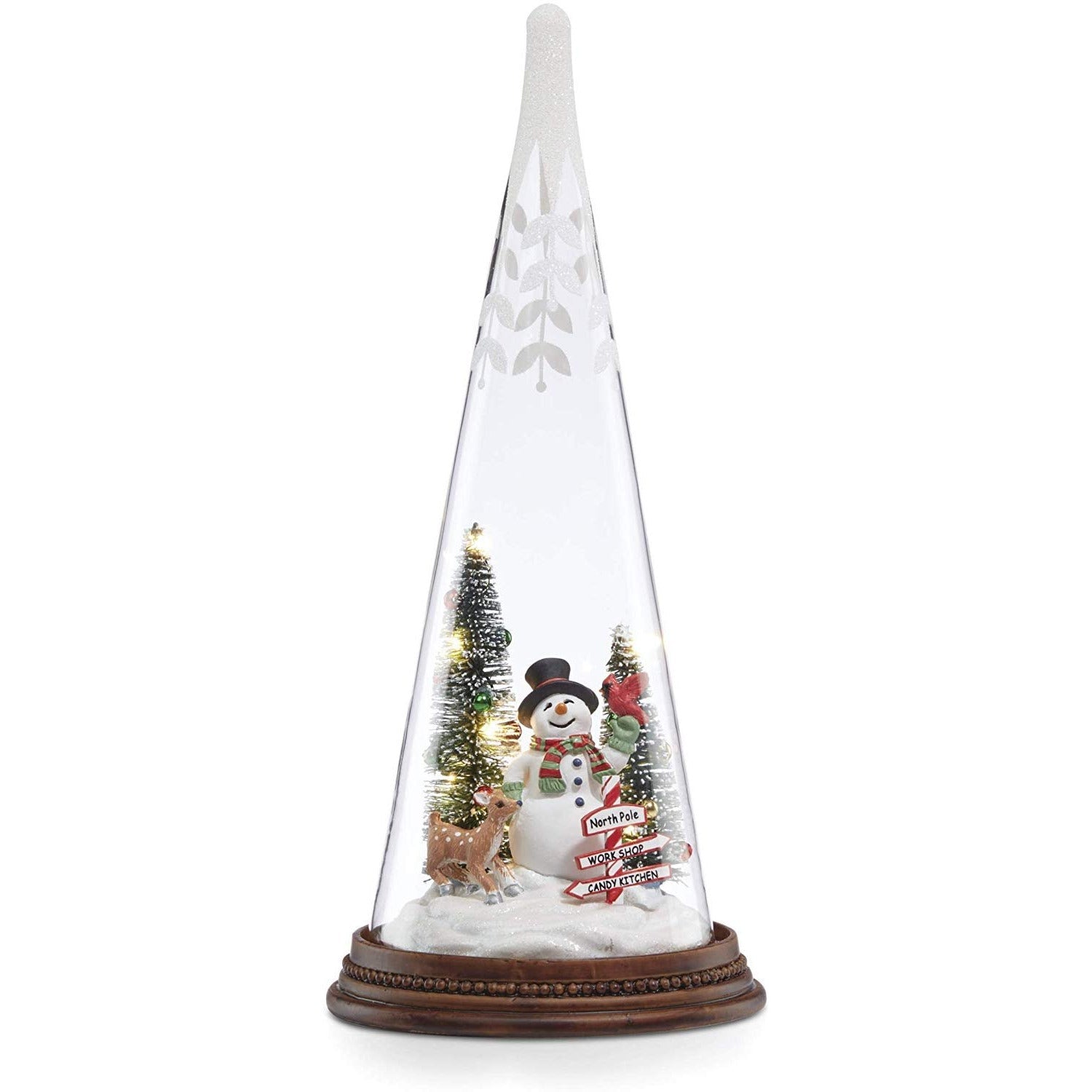 Lenox 887054 Light - Up Snowman Pals Glass Tree