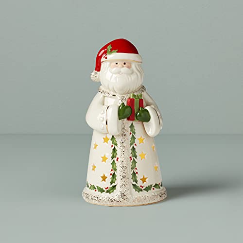 Lenox Holiday Santa Light - Up Figurine, Ivory