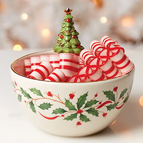 Lenox Holiday Tree Bowl, 1.10, Red & Green