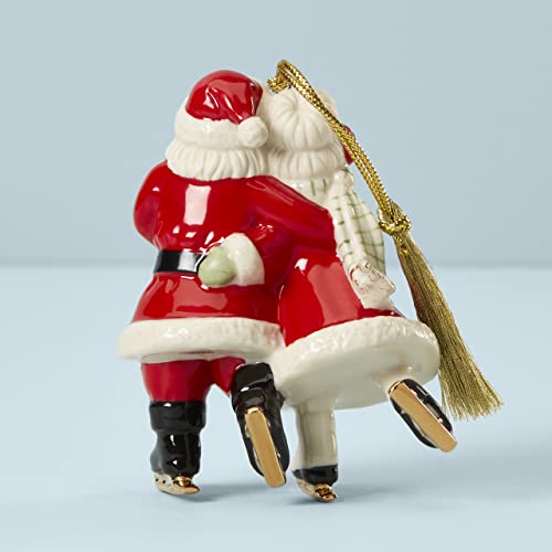 Lenox Ice Skating Santa and Mrs. Claus Ornament