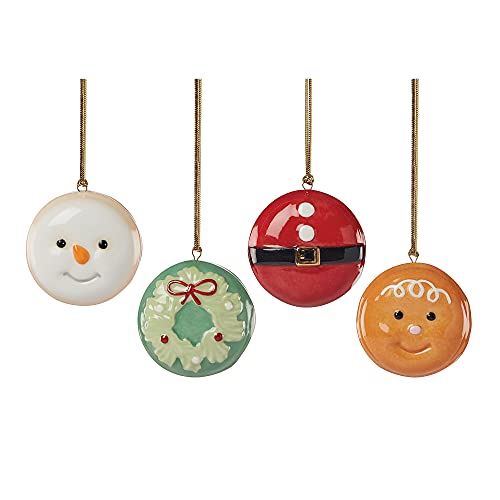 Lenox Macaron Christmas Characters 4 - Piece Ornament Set, 0.58, Multi