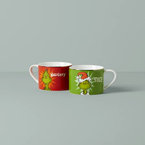 Lenox Merry Grinchmas Naughty & Nice Mugs (Set of 2)