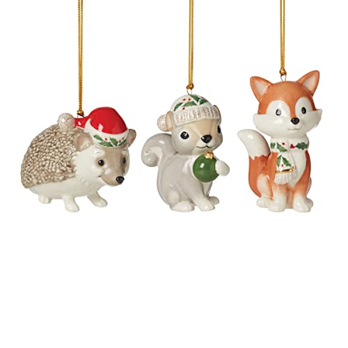 Lenox Woodland Friends Ornament, S/3, 0.71, Multi, 3 Pieces