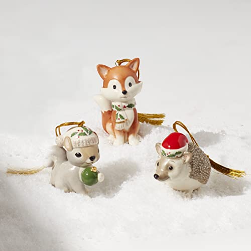 Lenox Woodland Friends Ornament, S/3, 0.71, Multi, 3 Pieces