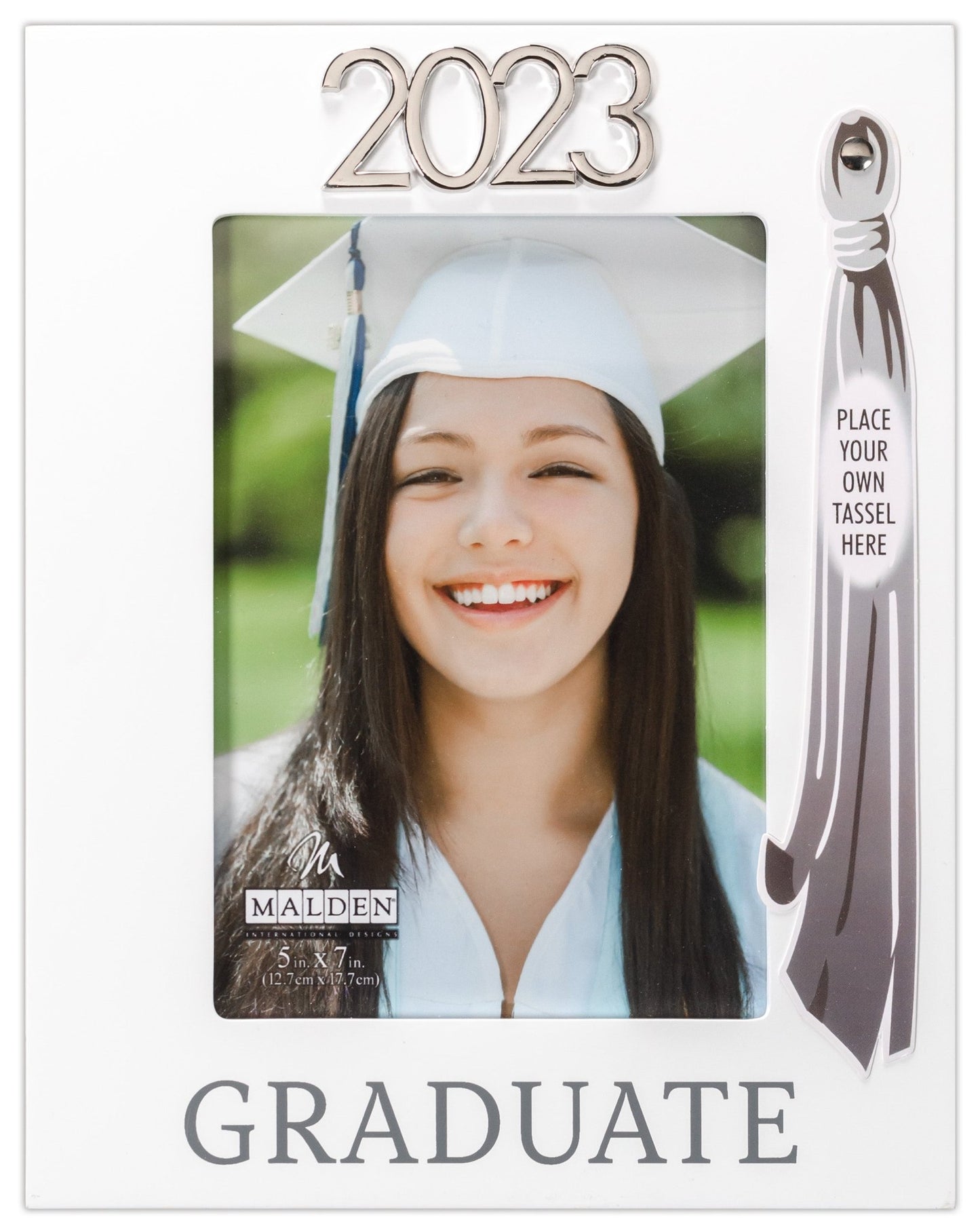 Malden 2023 Graduate with Tassel White Picture Frame 5x7