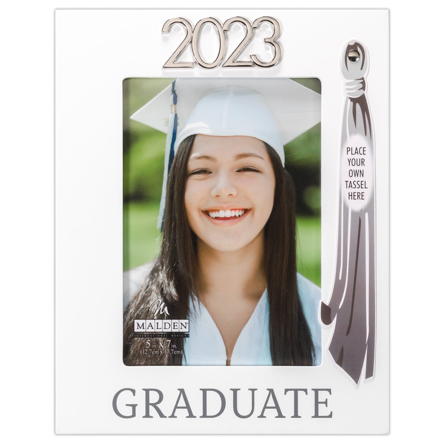 Malden 2023 Graduate with Tassel White Picture Frame 5x7