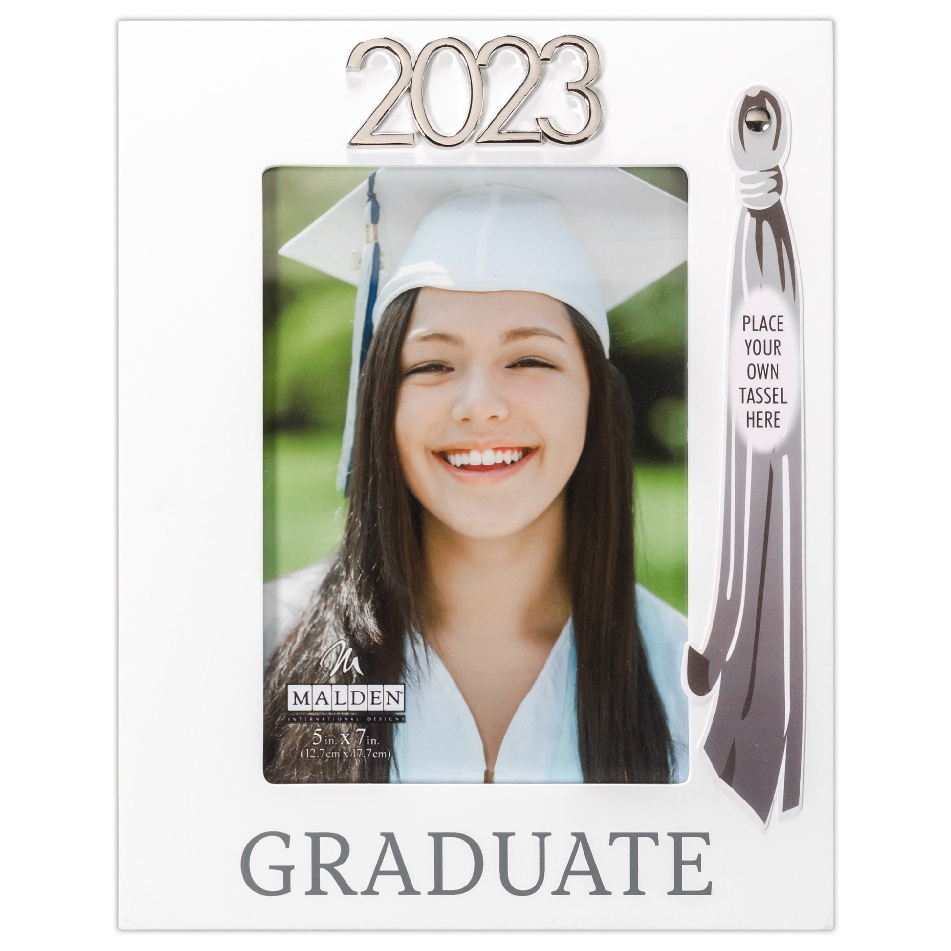 Malden 2023 Graduate with Tassel White Picture Frame 5x7