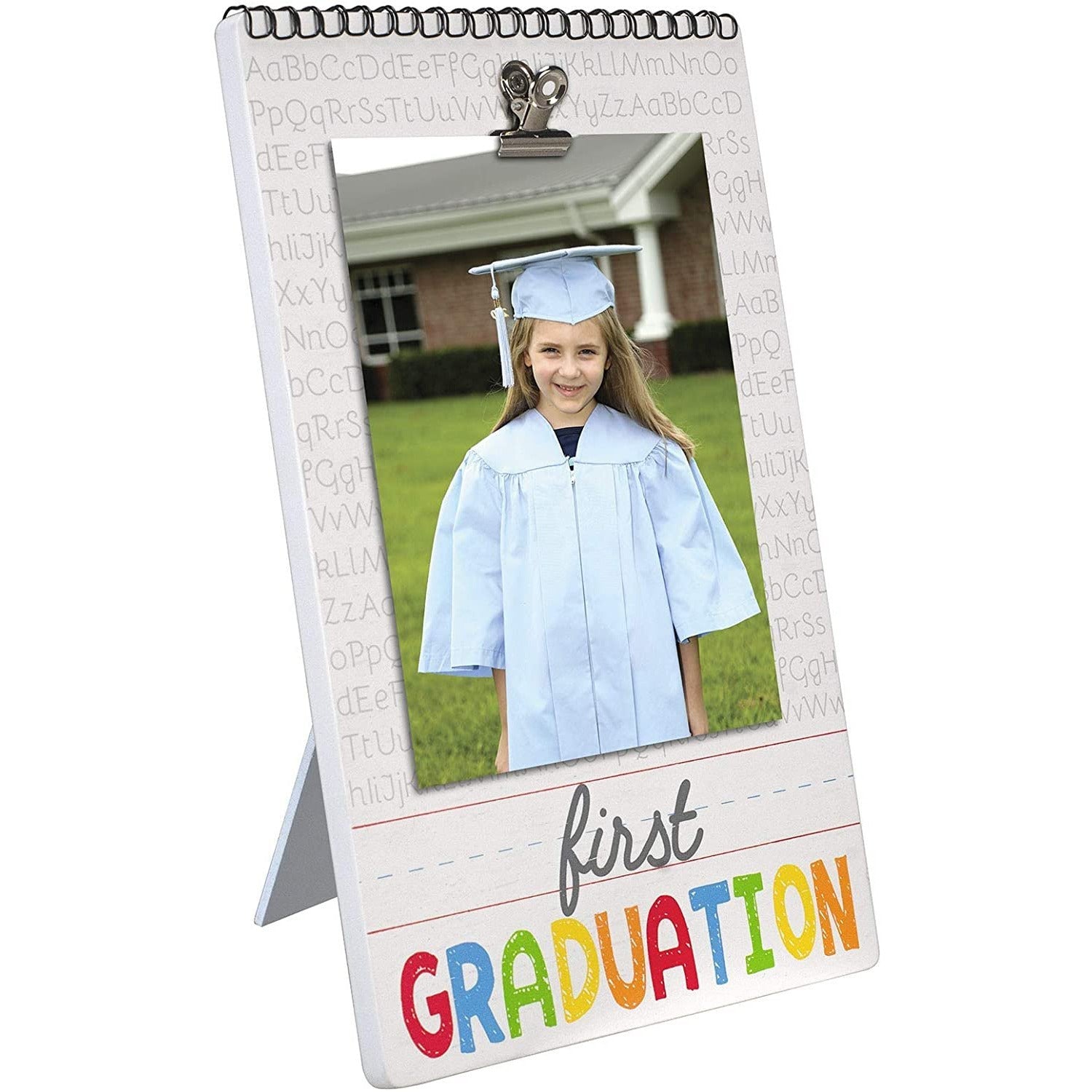 Malden Graduation Picture Frame, Clip Display 4X6, Vertical, First Graduation, Easel Back