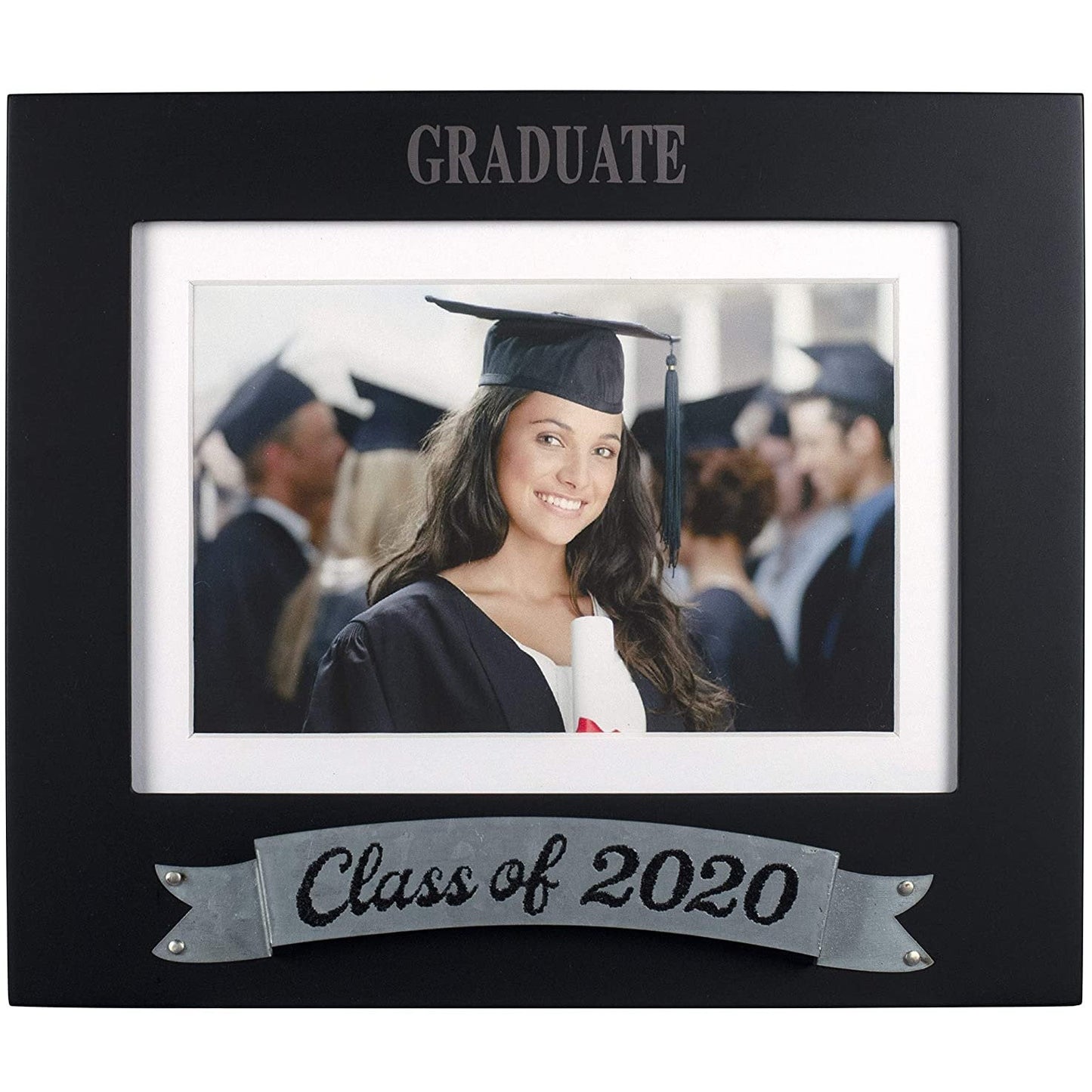 Malden International Designs Malden Graduate Class of 2020 Photo Frame, Black, 1