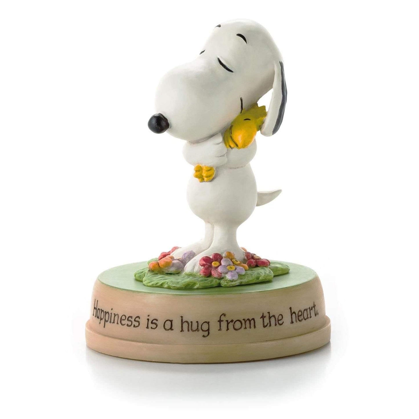 Hallmark Peanuts Happiness is a Hug from The Heart Snoopy and Woodstock Figurine