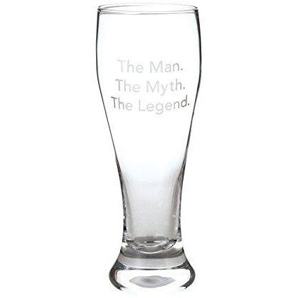 Man, Myth, Legend Pilsner Glass, 17 oz.