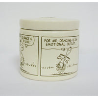 Peanuts Snoopy Comic Strip Ceramic Round Trinket Box