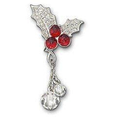 Swarovski Crystal Piccolo Tack Pin Christmas Piece - Authentic 1110492