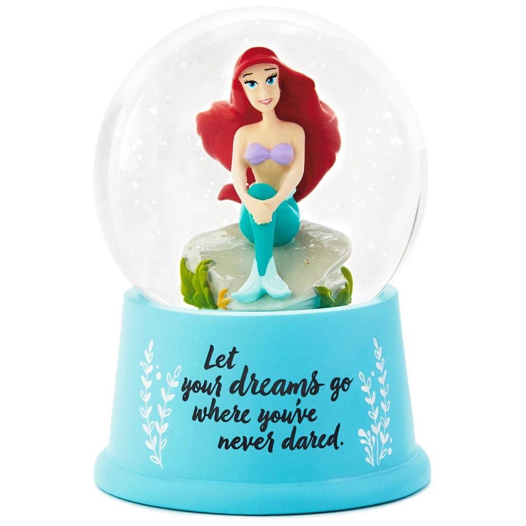HMK Hallmark Disney The Little Mermaid Ariel Dare to Dream Snow Globe