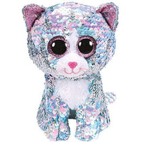 TY Whimsy- Sequin Blue cat Large