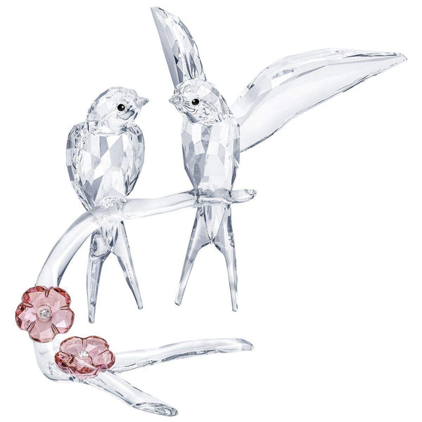 SWAROVSKI Feathered Beauties Swallows Crystal Figurine