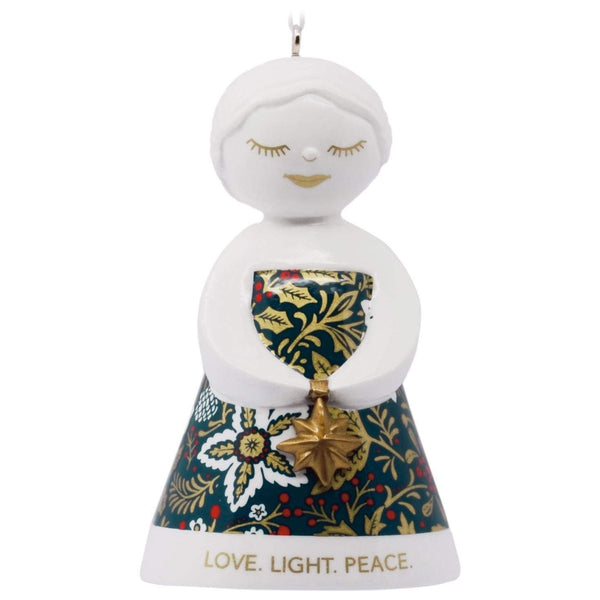 Hallmark Love Light Peace Angel Ornament Religious
