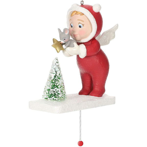 Hallmark Keepsake Christmas Ornament 2020, Festive Friends Pull-String Angel
