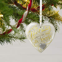 Hallmark Keepsake Christmas Ornament 2018 Year Dated Happy Anniversary Gift Heart Glass